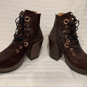John Fluevog Geer suede boots